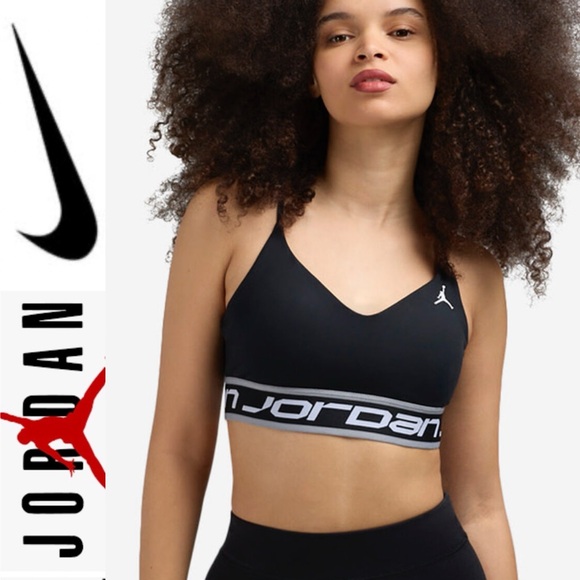 Nike Jordan 🖤🩶 Black Sports Bra - Small | NWOT - Picture 1 of 9